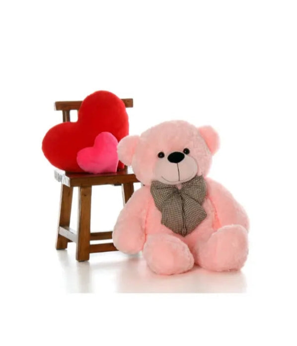 3.2 Feet Premium Pink Teddy Bear-Teddy Bears In Pakistan-Premium Quality Bears