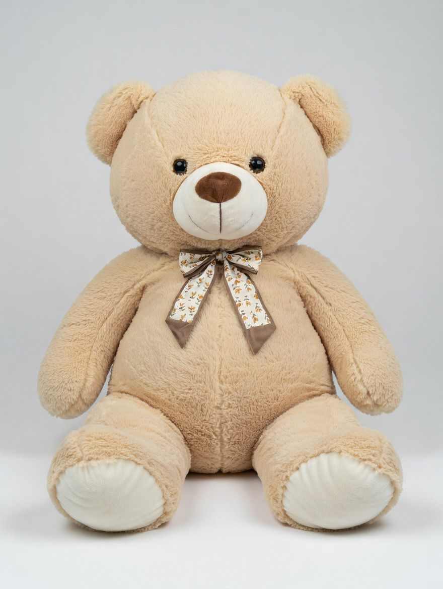 Beige 4.5 feet teddy bear big soft teddy bear in Pakistan premium quality by Stuffeez.pk