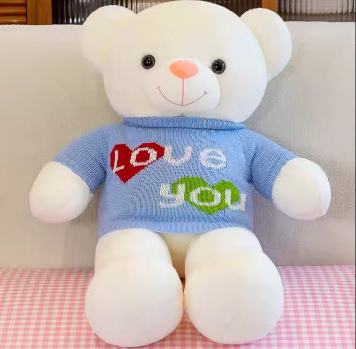 4.5 Feet Extra Premium White Teddy Bear-Giant Size Teddy Bears In Pakistan-Cuddly Stuffed Toys