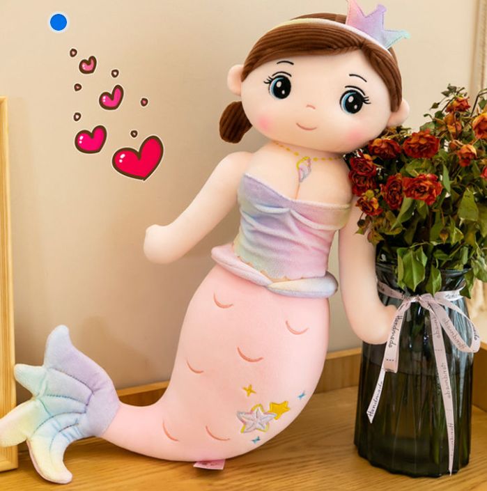 4 Feet Mermaid Plush Toy Huggable Side Pillow-Mermaid Stuff Toy In Pakistan