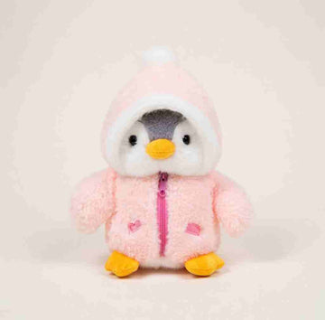 pink penguin hoodie plush toy soft stuffed toy in Pakistan