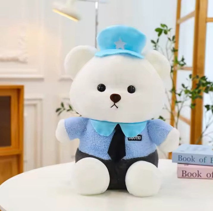 Police Teddy Bear Blue-Teddy Bears In Pakistan-1-2 Feet Teddy Bears