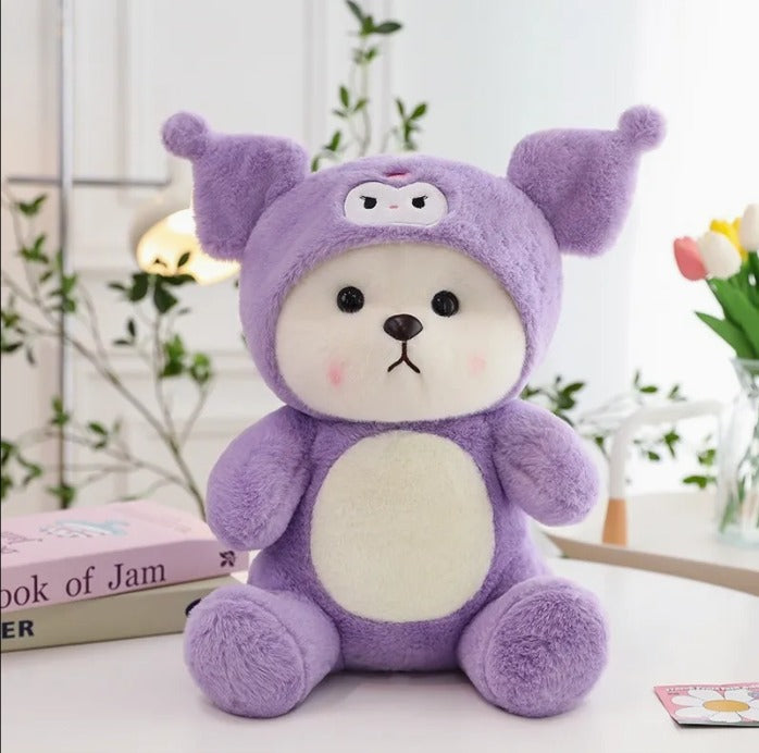 Stuffeez premium Kuromi hoodie teddy bear plush toy