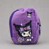 Cute purple Kuromi zip plushie transforming into cuddly plush toy