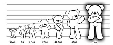 6 feet premium Red Teddy bear