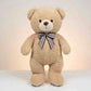 1 feet beige sherpa bow teddy bear soft plushie in Pakistan, premium quality teddy bear.