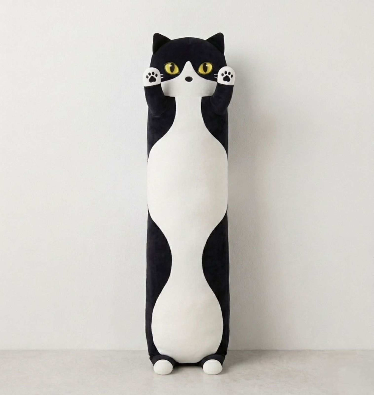 3 feet black cat pillow with best quality at stuffeez.pk