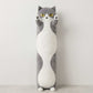 3 feet grey cat pillow designed for cuddles