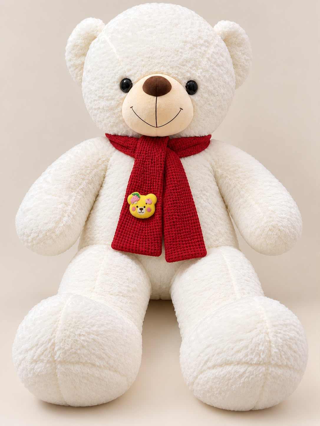 4.5 Feet Extra Premium White Teddy Bear in Pakistan at stuffeez.pk
