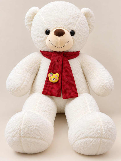 4.5 Feet Extra Premium White Teddy Bear in Pakistan at stuffeez.pk