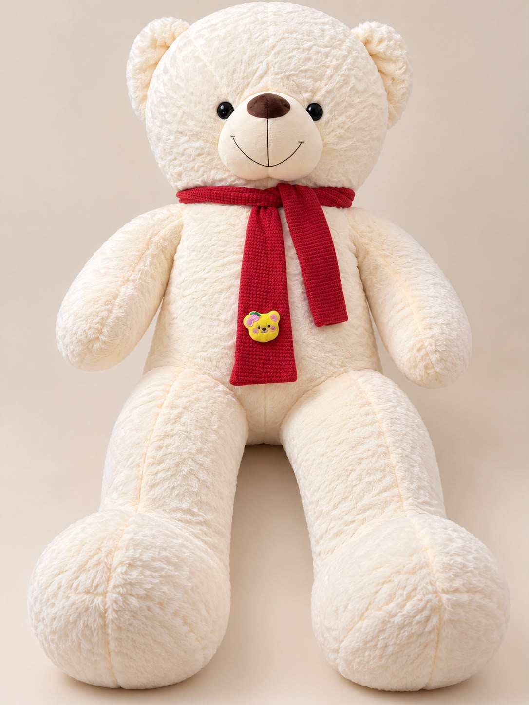 5.5 Feet Extra Premium Off White Teddy Bear in Pakistan at stuffeez.pk