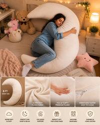 6 feet Moon Shaped Pillow