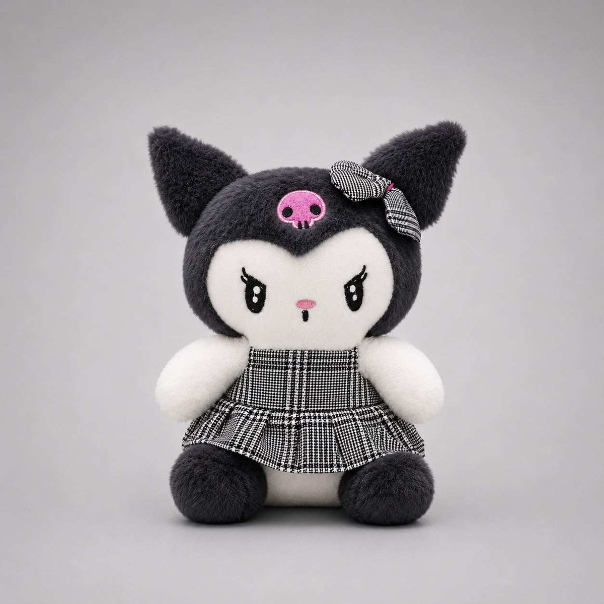 Cute Black Kuromi plushie soft stuffed toy