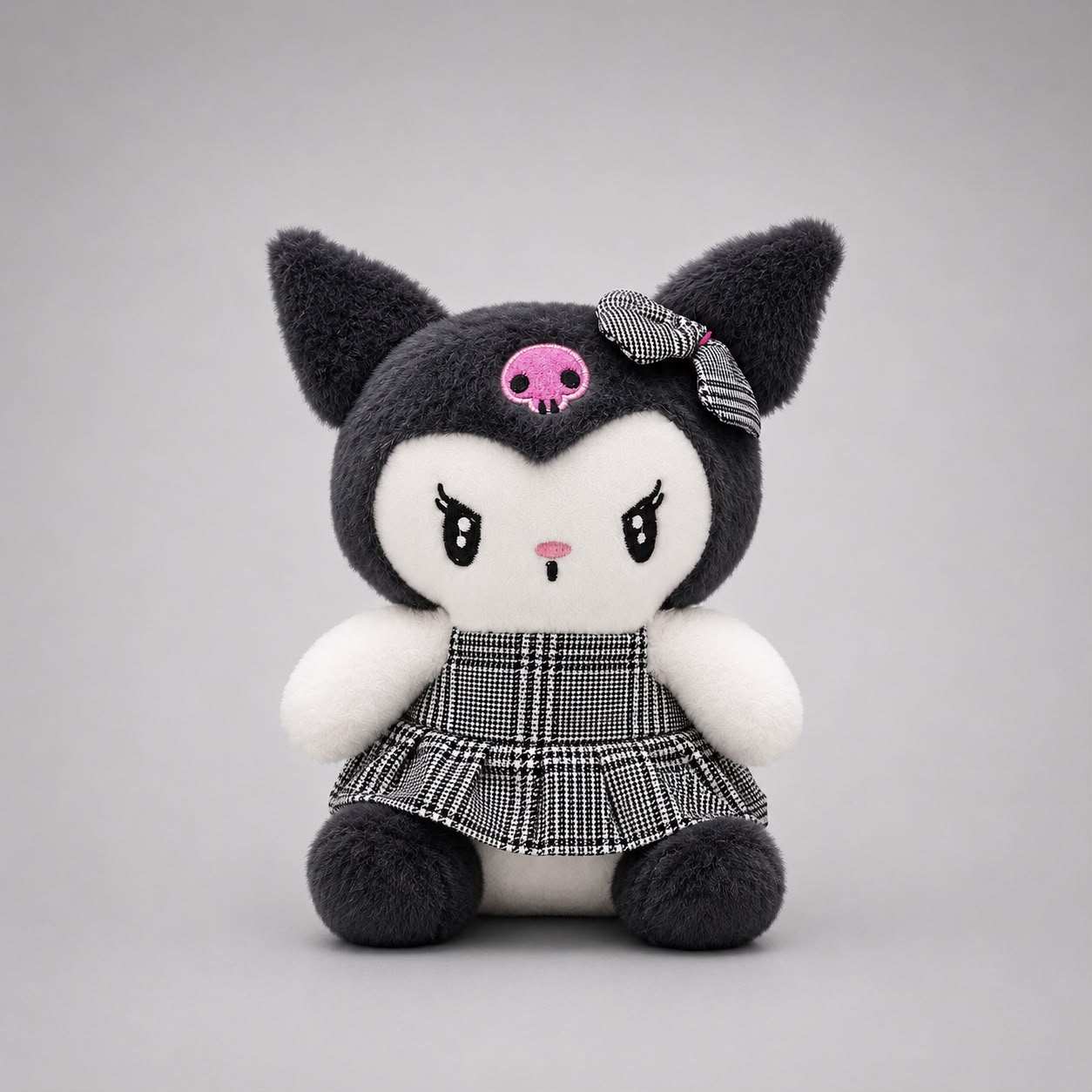Cute Black Kuromi plushie soft stuffed toy