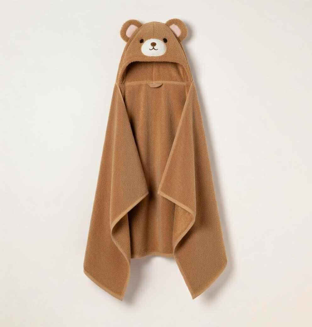 Stuffeez bear hooded bathrobe soft plush winter robe for women in Pakistan by Stuffeez.pk