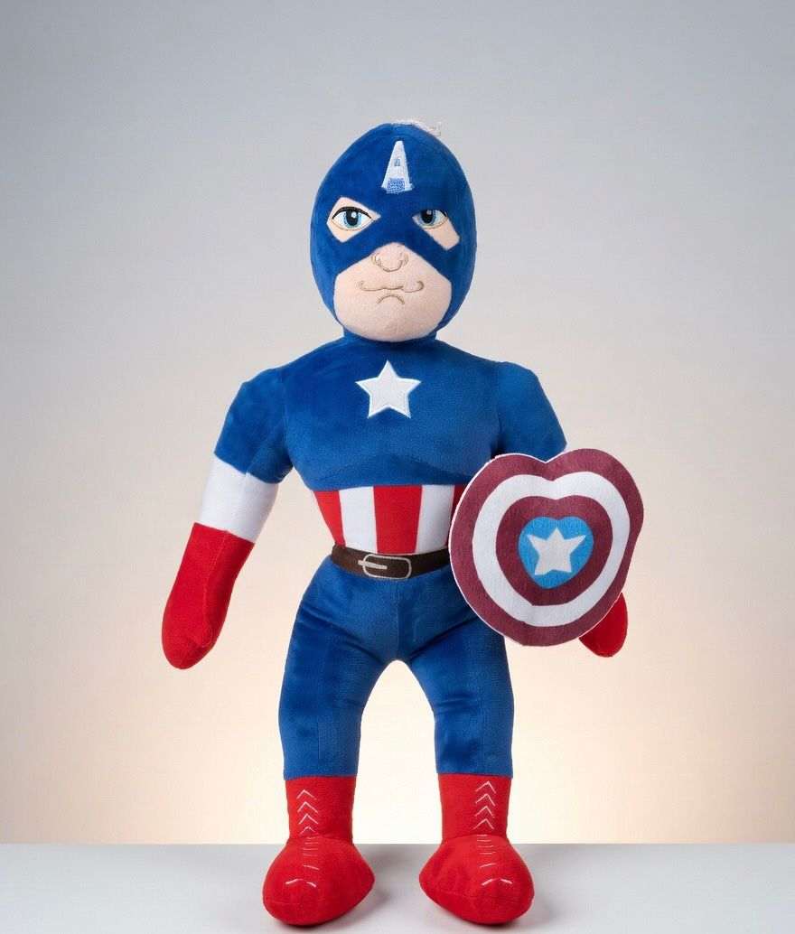 Captain America Marvel stuffed toy soft superhero plush in Pakistan by Stuffeez.pk