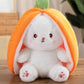 Carrot Bunny Zip Plushie-Premium Plushies in Pakistan