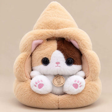 Cute Cat Plush Toy with Hooded Cushion – Soft Cat Stuffed Toy in Pakistan | Stuffeez.pk
