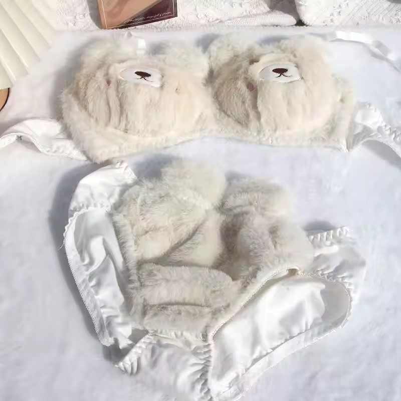 Cute Teddy Bear Furry Lingerie Set in Pakistan at stuffeez.pk