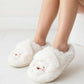 Fluffy lamb plush slippers warm winter house slippers for women in Pakistan by Stuffeez.pk