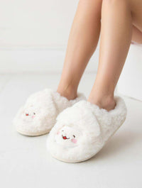 Fluffy lamb plush slippers warm winter house slippers for women in Pakistan by Stuffeez.pk
