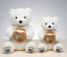 Grizzly Teddy Bear With Honey Pot