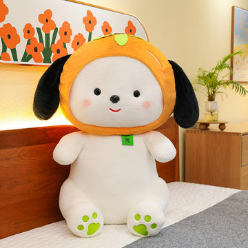 Pacha Dog With Persimmon Design Hat Plush Toy