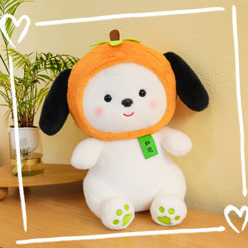 Pacha Dog With Persimmon Design Hat Plush Toy