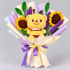 Honeybee Bouquet with Handmade Crochet Flowers in Pakistan at stuffeez.pk