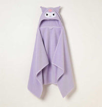 Kuromi hooded bathrobe soft plush anime robe for women in Pakistan by Stuffeez.pk