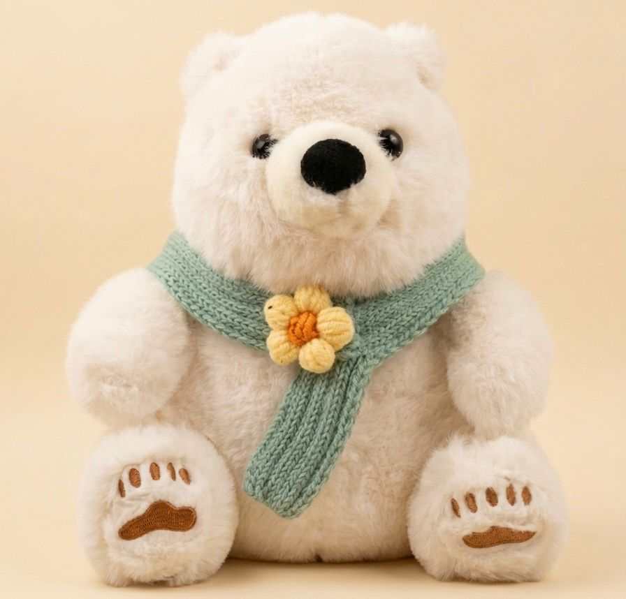 Polar bear stuffed toy -soft plush teddy bear in Pakistan by Stuffeez.pk