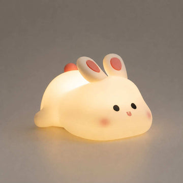 Cute Rabbit Night Light Lamp soft silicone LED lamp