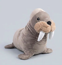 walrus plush toy with soft fur and tusks-stuffeez.pk