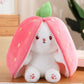 Stawberry Bunny Zip Plushie 35cm-Teddy Bears In Pakistan