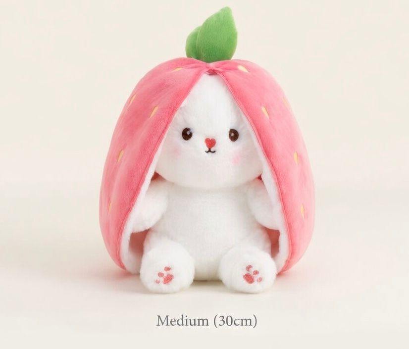 Strawberry Bunny Zip Plushie-Stuffed Toy In Pakistan