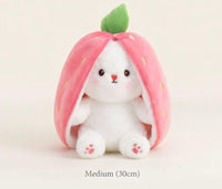 Strawberry Bunny Zip Plushie-Stuffed Toy In Pakistan