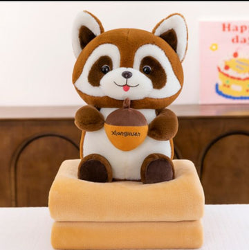 Stuffeez Premium Raccoon Stuffed Toy-Stuffed Toys For Kids In Pakistan