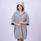 Cozy bear hooded bathrobe cute fluffy plush robe for home use Stuffeez.pk