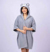 Cozy bear hooded bathrobe cute fluffy plush robe for home use Stuffeez.pk