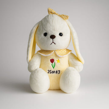 Stuffeez premium bunny plush with tulip design