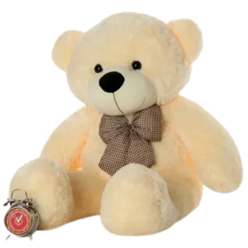 3.2 feet Premium off White Teddy bear