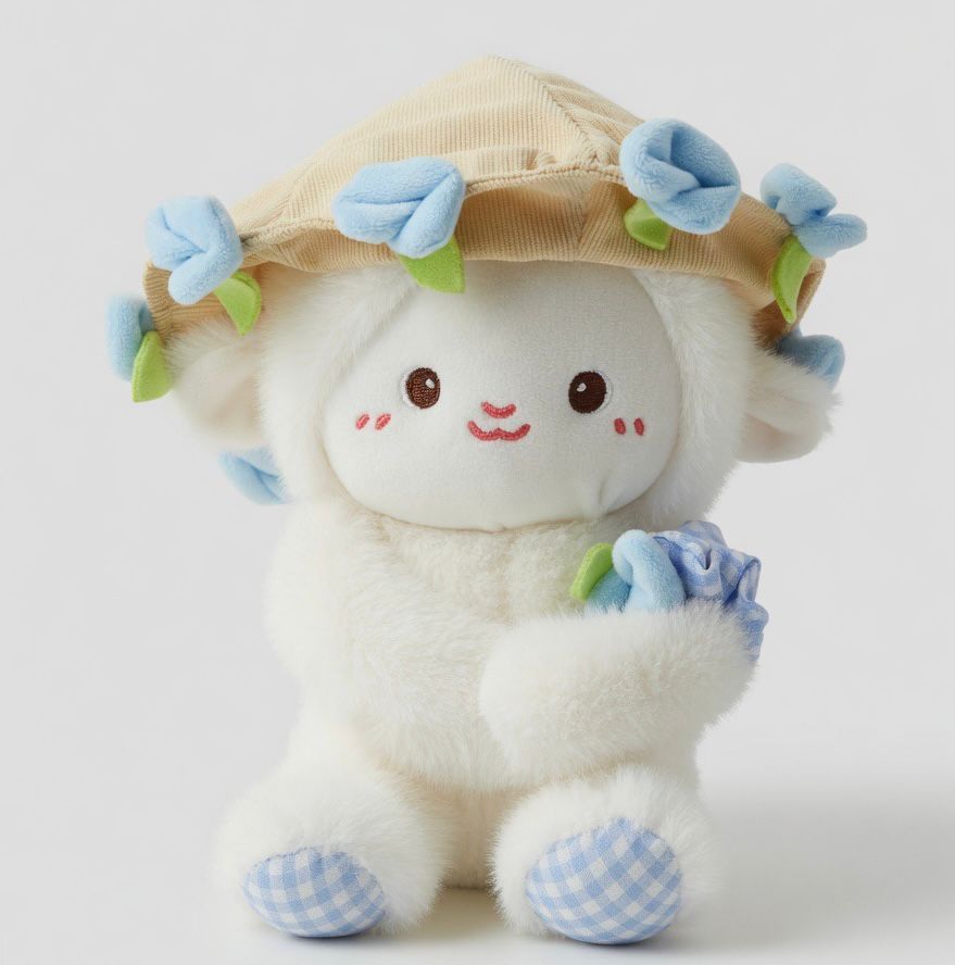 White Lamb Plushie premium soft plush toy by Stuffeez.pk.