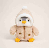 beige penguin hoodie plush toy soft stuffed toy in Pakistan