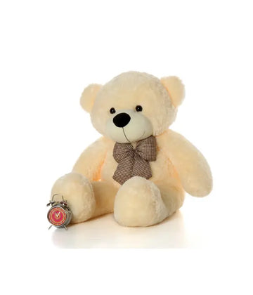 3.2 feet Premium off White Teddy bear