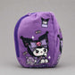 Cute purple Kuromi zip plushie transforming into cuddly plush toy