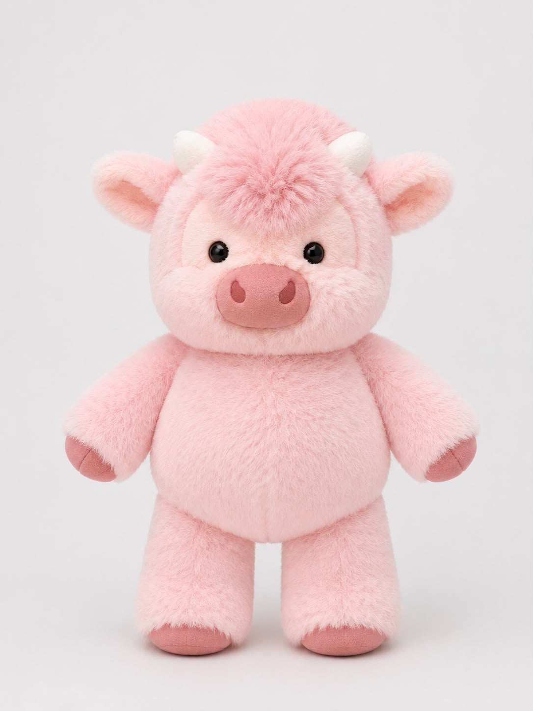 pink cow running plushie at stuffeez.pk