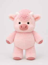 pink cow running plushie at stuffeez.pk