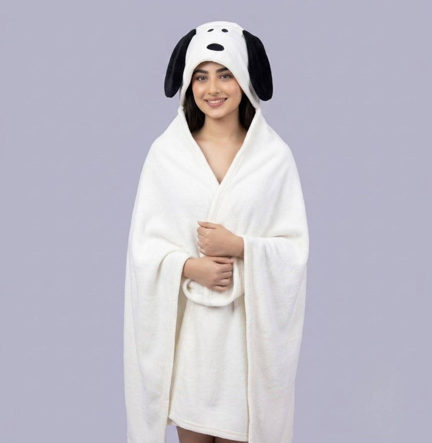Snoopy Bathrobe – soft plush loungewear at Stuffeez.pk