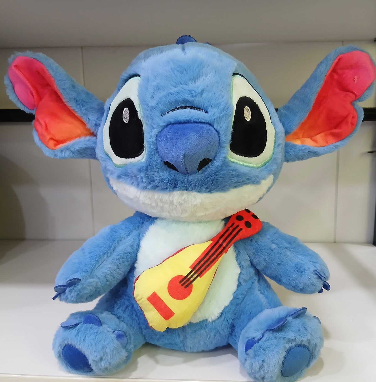 Stitch with Guitar Plush Toy 1 Feet – Blue Stitch Stuffed Toy Pakistan | Stuffeez.pk