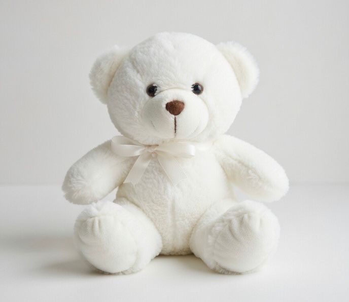 White teddy bear fluffy soft teddy bear in Pakistan affordable teddy bear by Stuffeez.pk